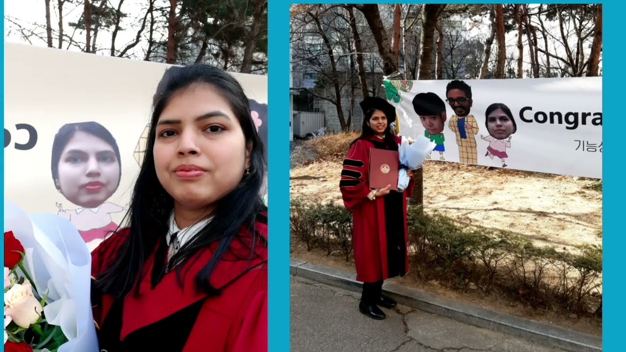Telugu Vlogs in Korea/ My Graduation Day in South Korea