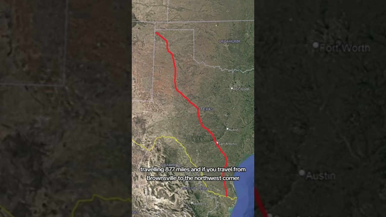 This Is How Long It Takes To Drive Across Texas! #geography