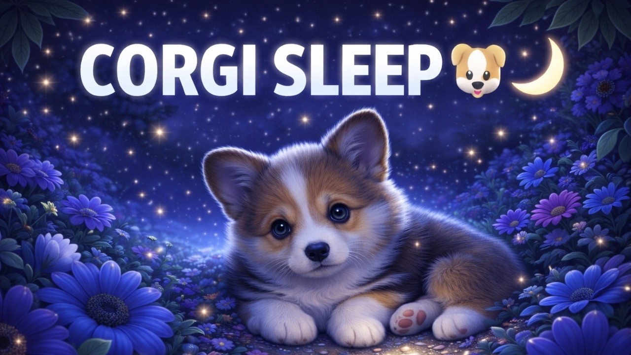 Corgi Sleep Music 🐶🌙 8 Hours Calm Relaxing Night Sounds