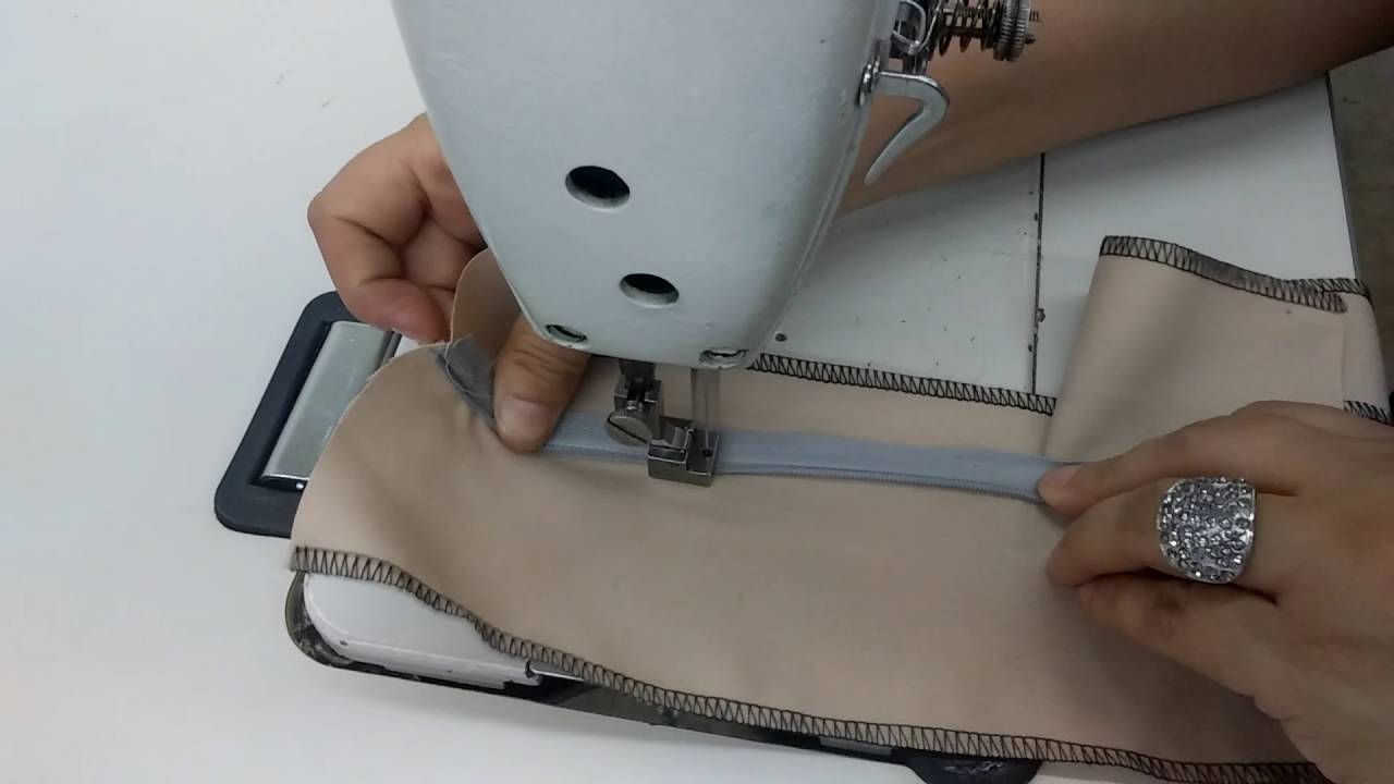 ZIPPER INVISIBLE, PROCEDIMIENTO PARA PEGARLO,  MAESTRA MIRIAM CLARK