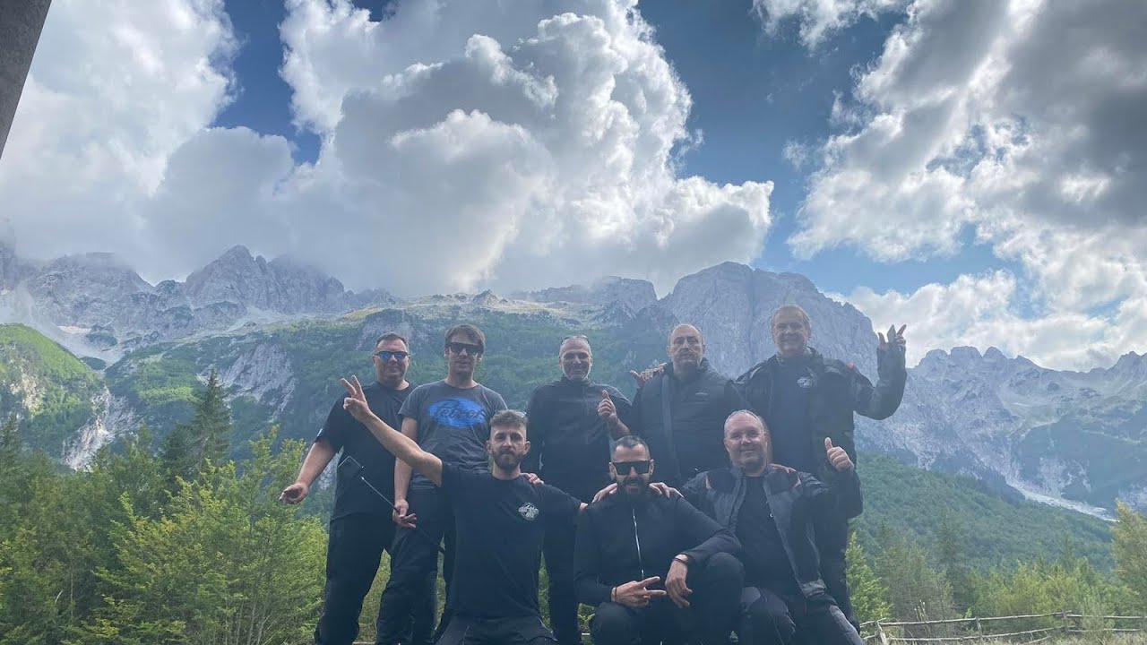 Albania travel motorcycle driving Komani lake- valpona valley Pass- theth national park- road SH20