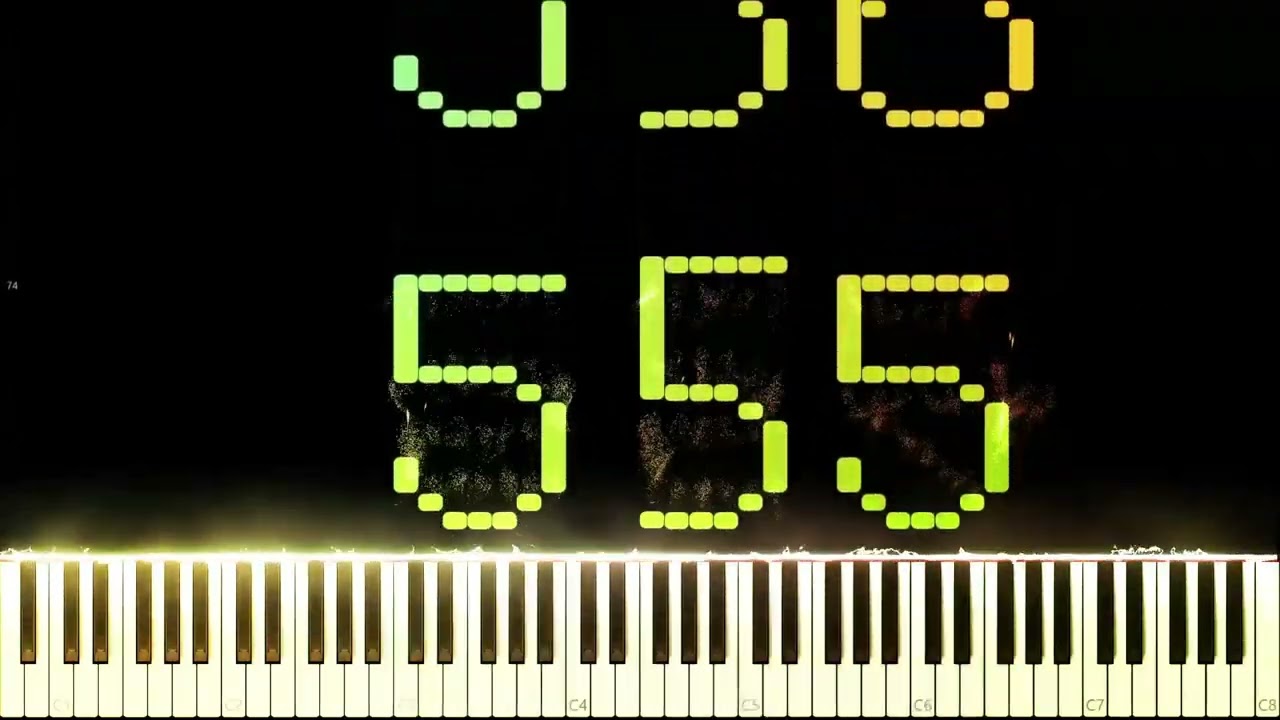 Числа от 500 до 600 - Тёмное MIDI