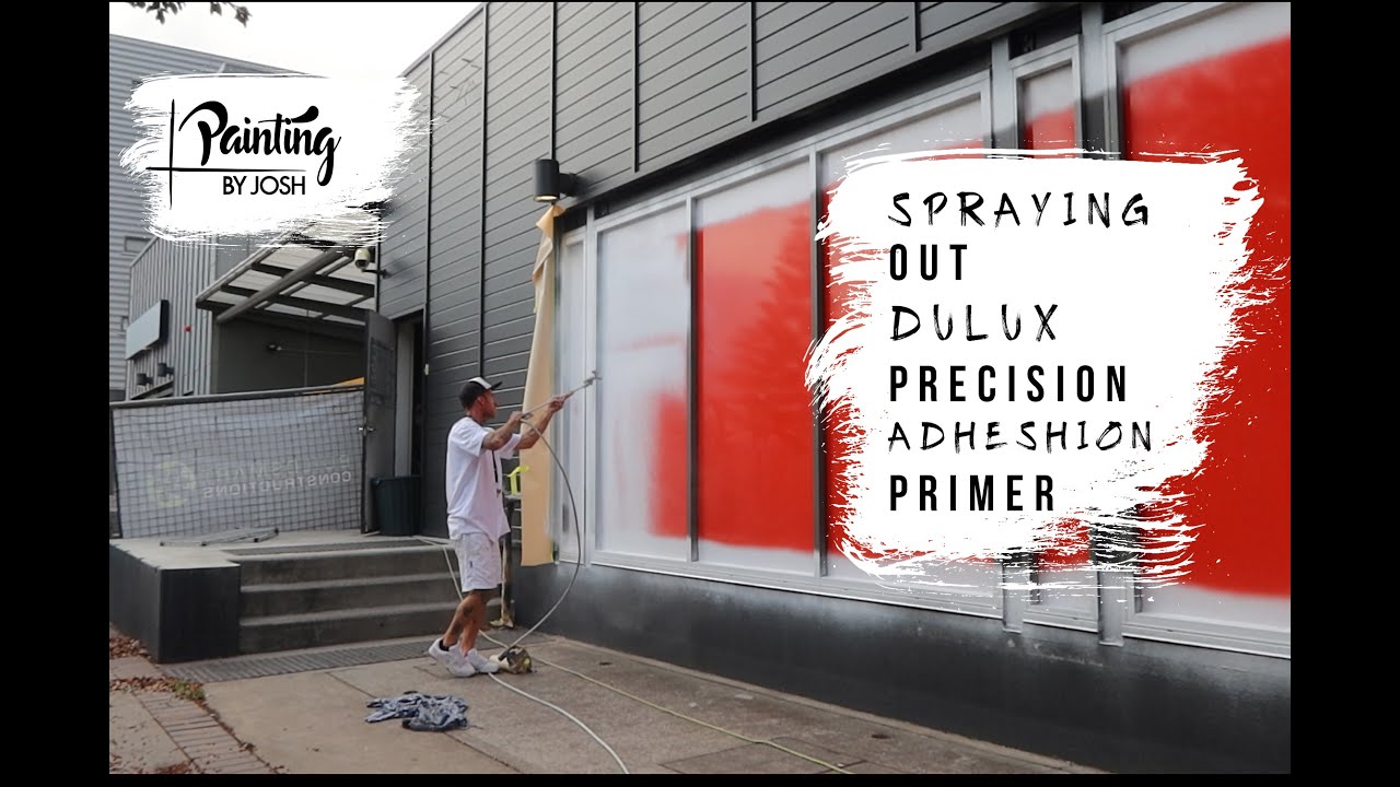 SPRAYING OUT DULUX PRECISION MAXIMUM STRENGTH ADHESION PRIMER