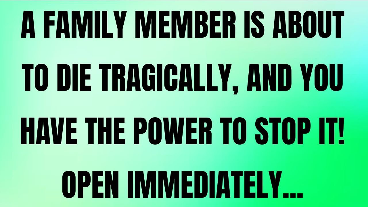 💌 A FAMILY MEMBER IS ABOUT TO FACE A TRAGEDY — YOU HAVE THE POWER TO STOP IT… OPEN IMMEDIATELY