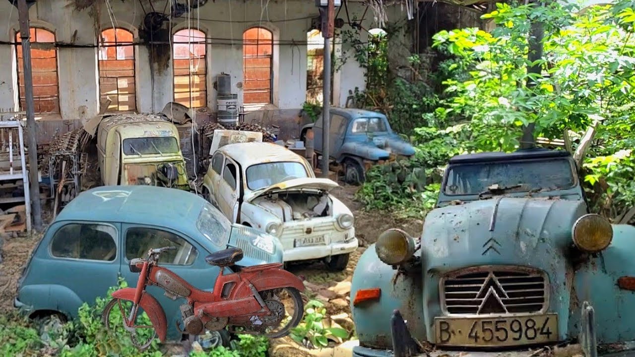 TALLER DE COCHES ABANDONADO de los A&Ntilde;OS 60 - AUTOS CL&Aacute;SICOS OLVIDADOS | Sitios Abandonados y URBEX