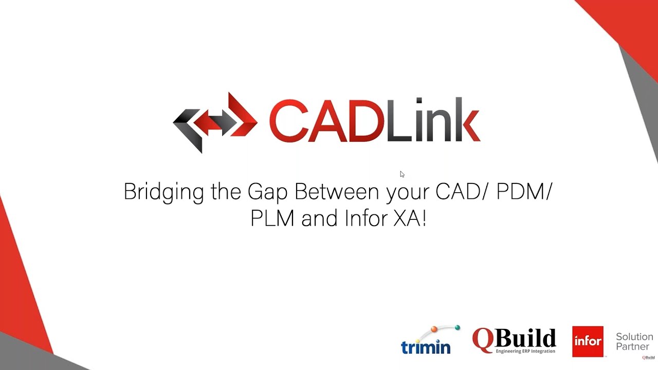 Bridging the Gap between CAD and Infor XA | CADLink Webinar with TriMin Webinar