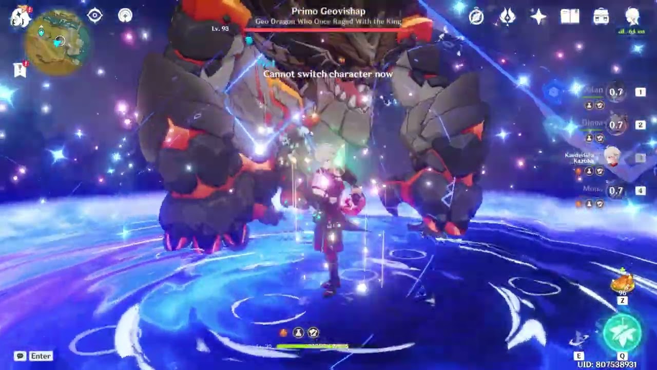 Yelan dmg showcase E skill || Genshin Impact