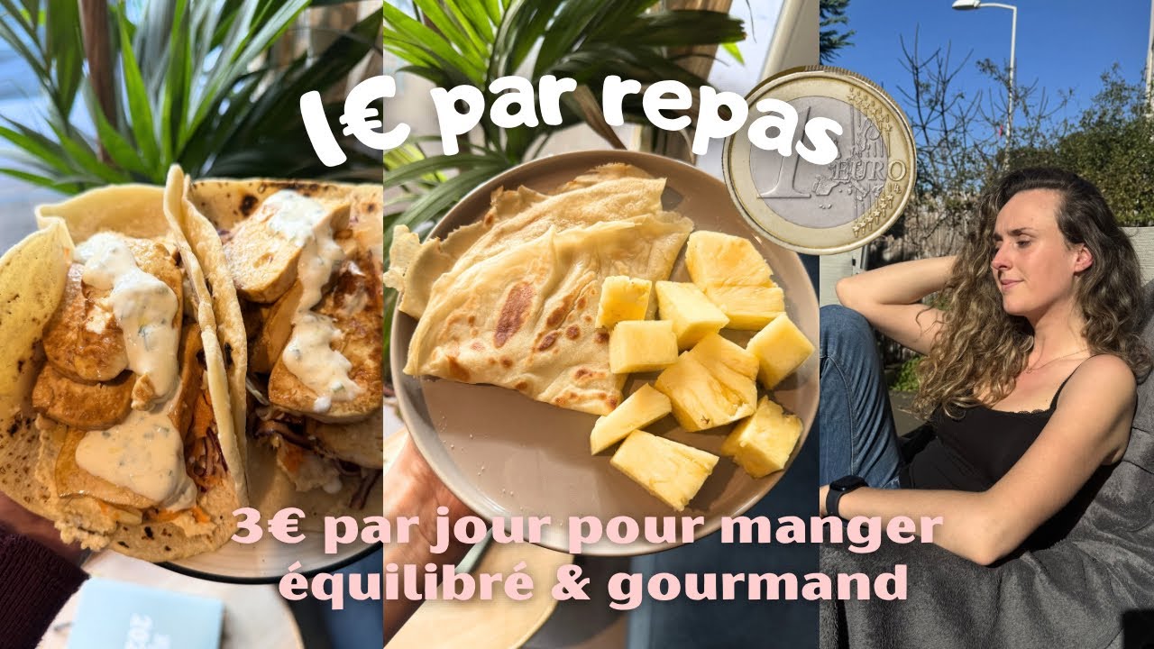 Manger pour 3€ par jour | 1€ PAR REPAS | Jour 5