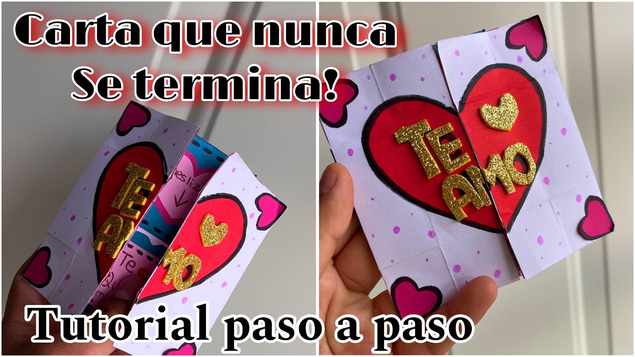 Tutorial de Carta INFINITA ♾️ | carta que nunca se termina 🌸