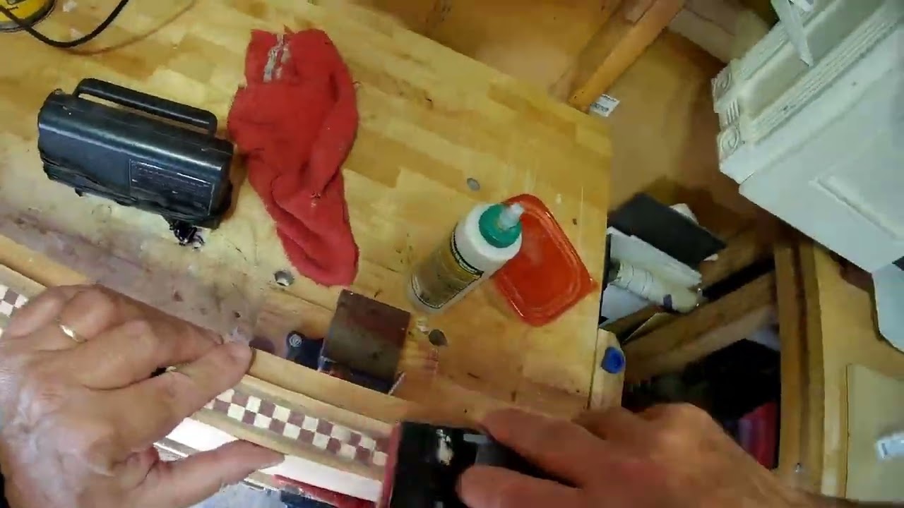 Part 7: Finishing the checkerboard inlay. Beautiful! Done!
