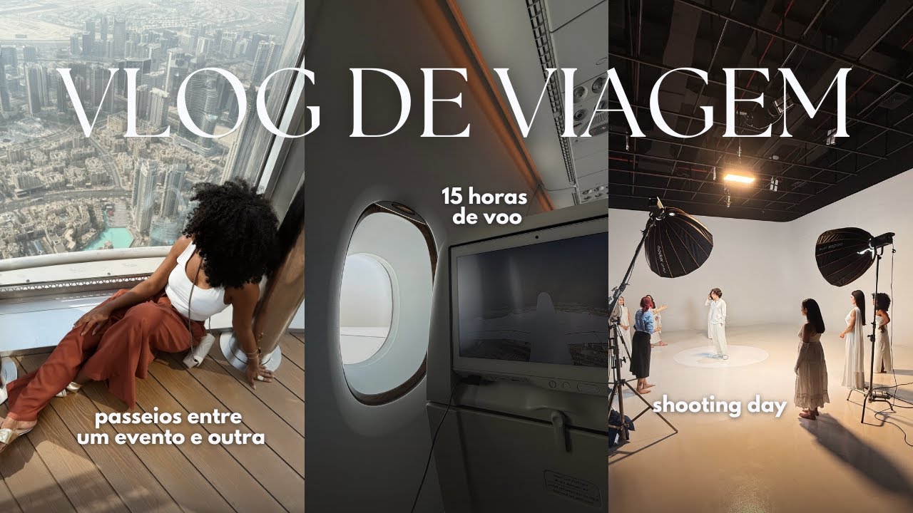 DAILY VLOG DE VIAGEM Dubai,  conhecendo Burj Khalif, trabalho internacional  Camila Nunes