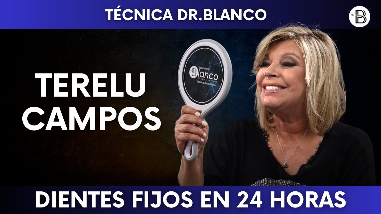 Terelu Campos visita Salud Dental Blanco. Descubre su maravilloso cambio en 1 d&iacute;a.