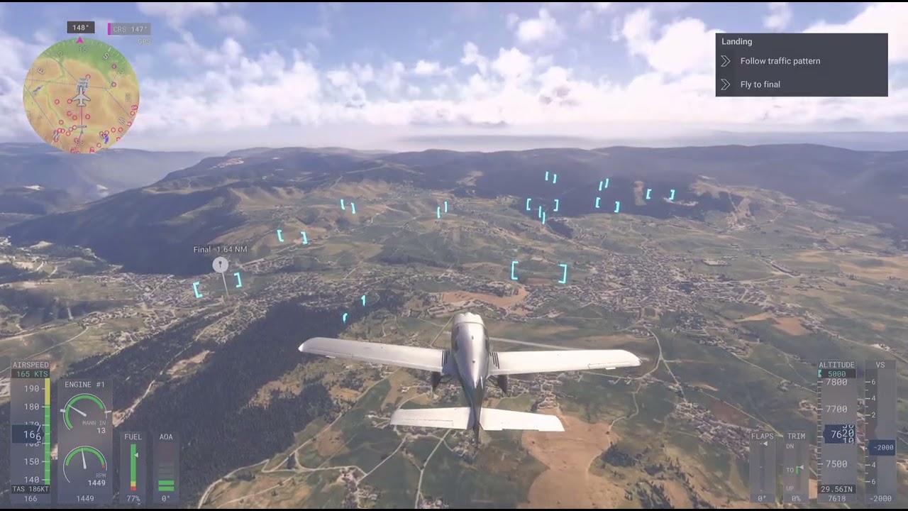 Microsoft Flight Simulator 2024 Landing in Lida with a frozen screen