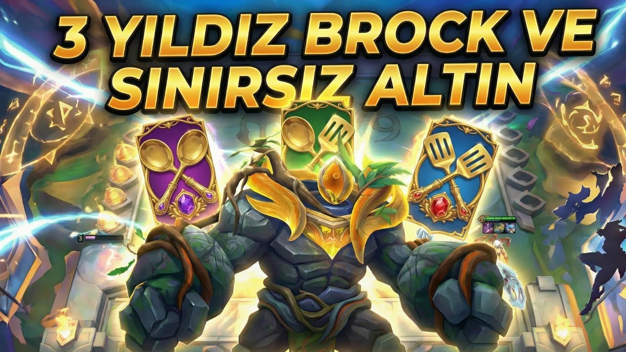 3★ BROCK GELDİ… SINIRSIZ ALTINLA OYUN KOPTU! | TFT
