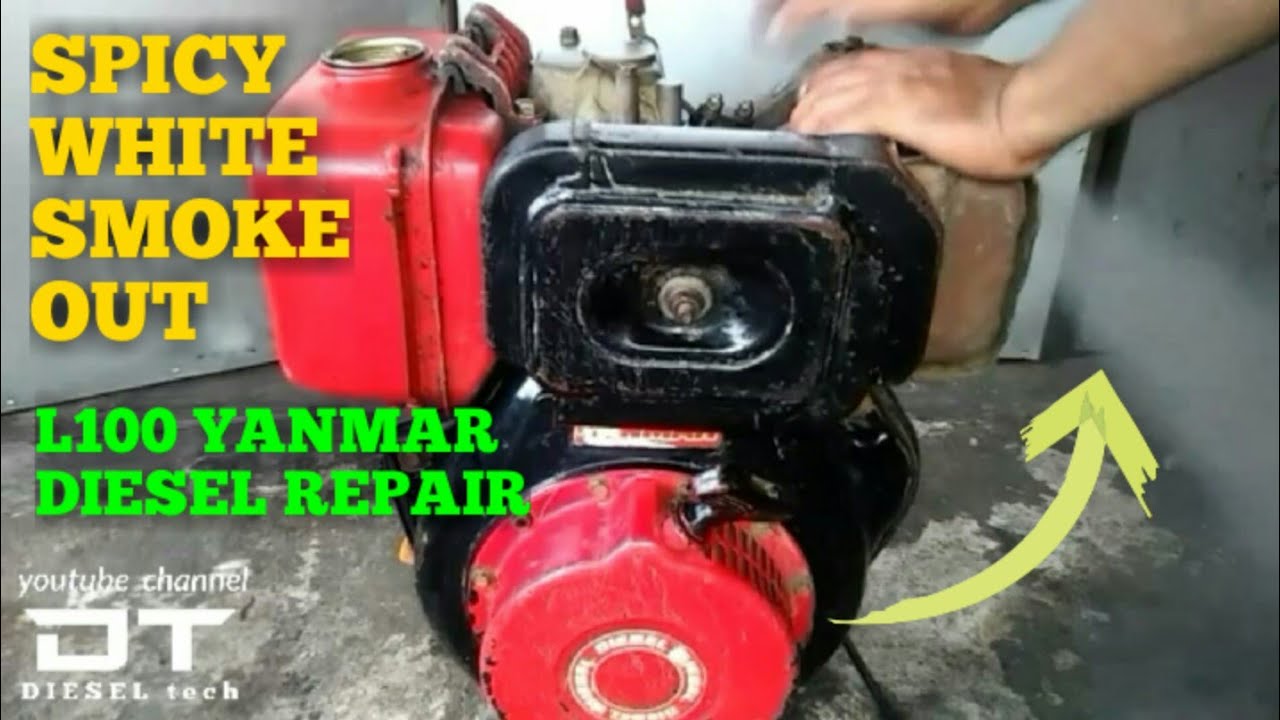 SPICY WHITE SMOKE OUT L100 YANMAR DIESEL || DIESEL REPAIR @DIESELtechservice