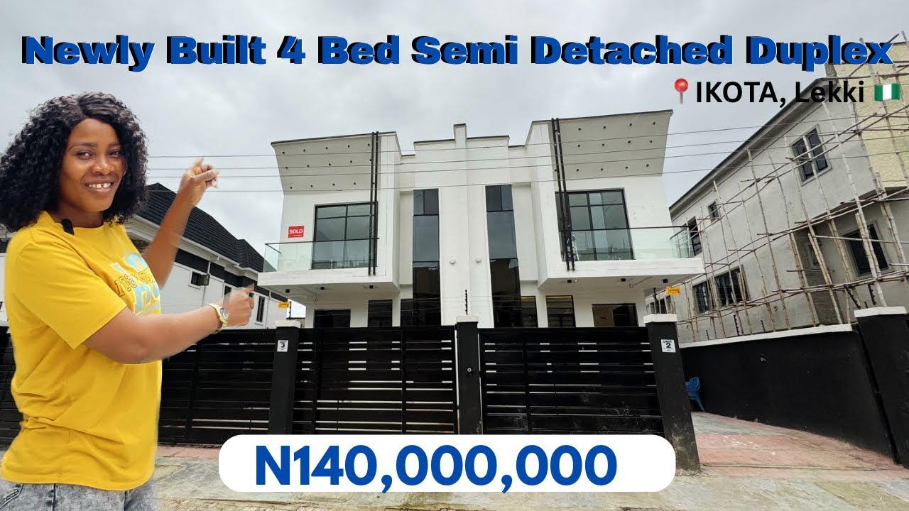 House for Sale in Lekki, Lagos Nigeria; Newly Built 4 Bedroom Semi Detached Duplex for Sale in Ikota