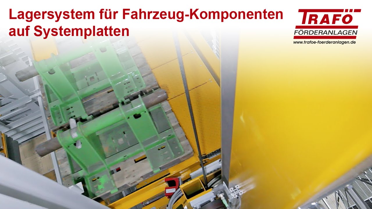 TRAFÖ Lagersystem für Fahrzeug-Komponenten auf Systemplatten