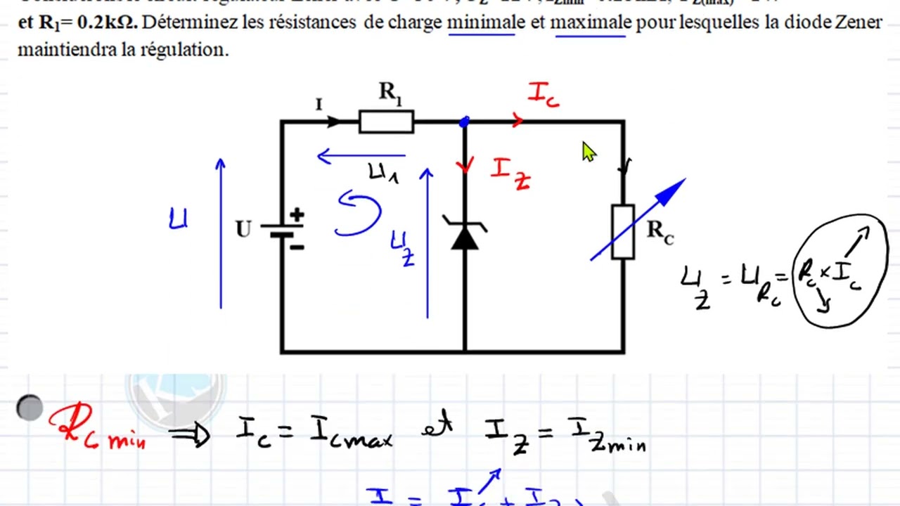 Diode zener exercice corrigé 