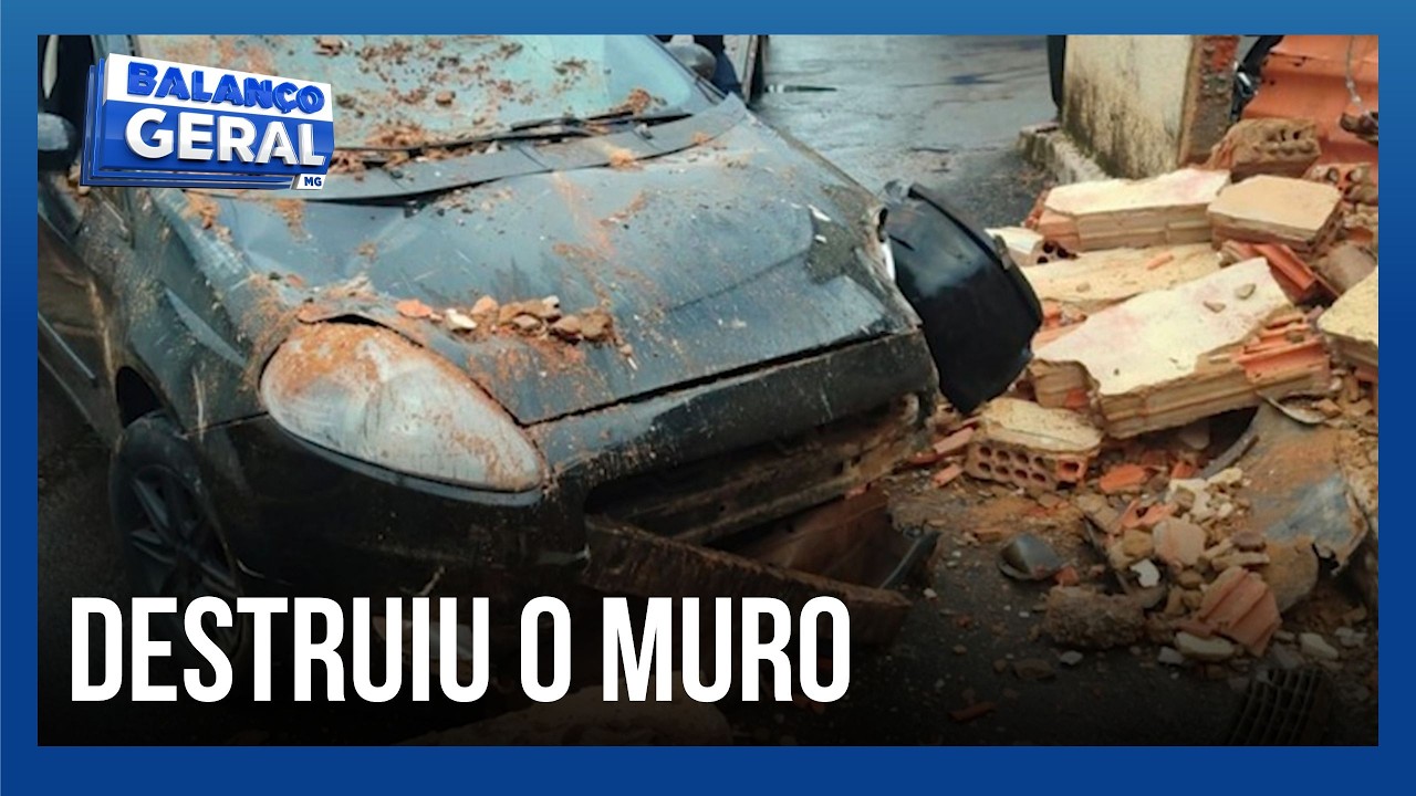 Motorista embriagado invade casa e destrói muro em Patos de Minas