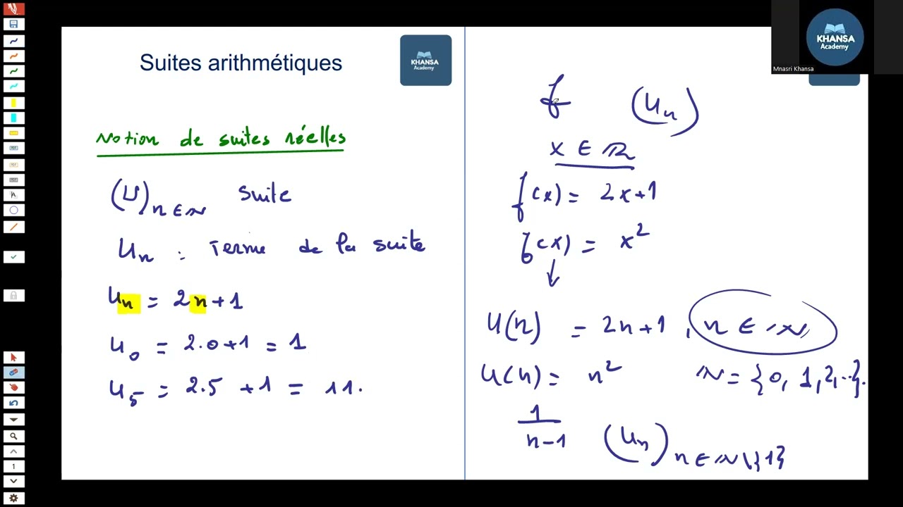 Notion de suites réelles