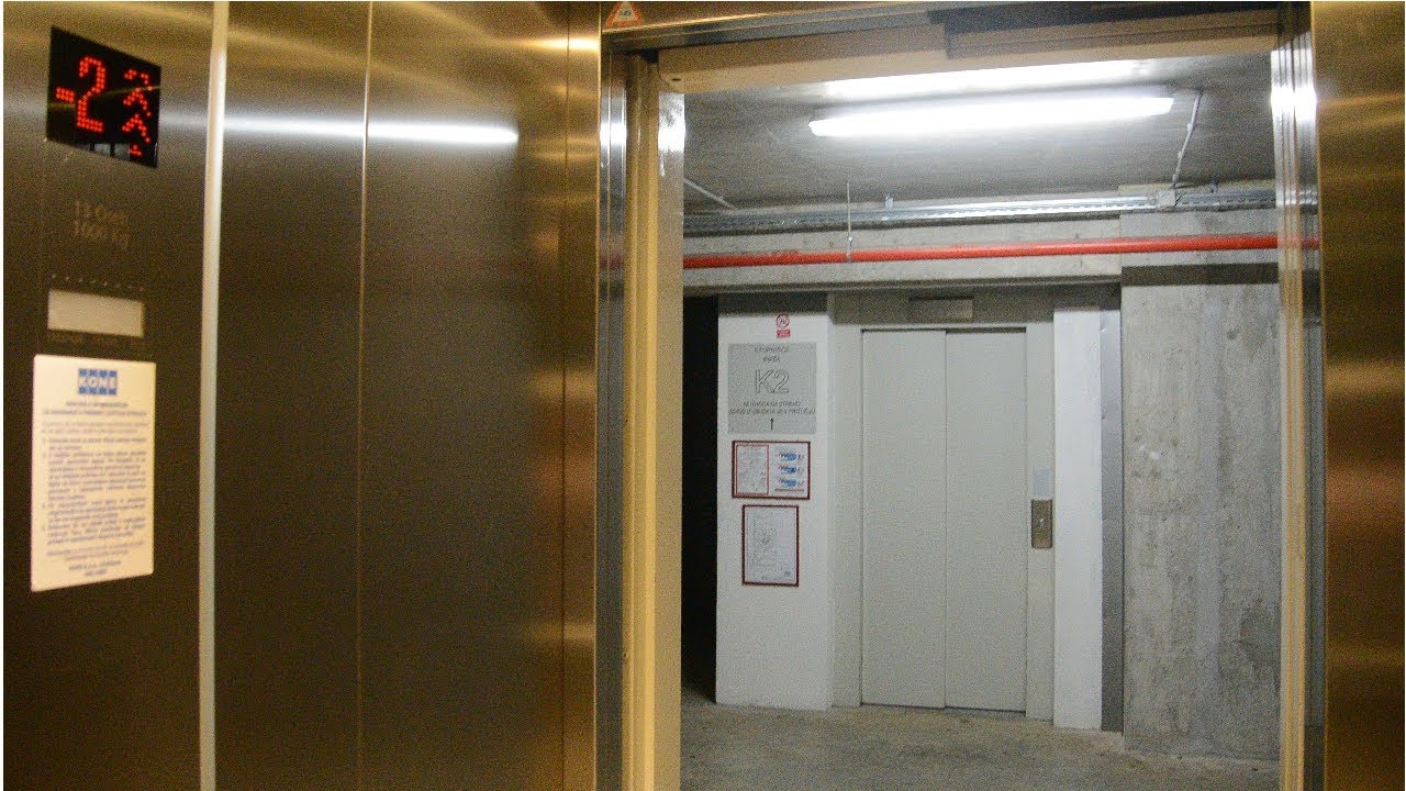 2008 Kone MonoSpace MRL high-rise traction elevators @ Ulica Eve Lov&scaron;e 6, Maribor, Slovenia