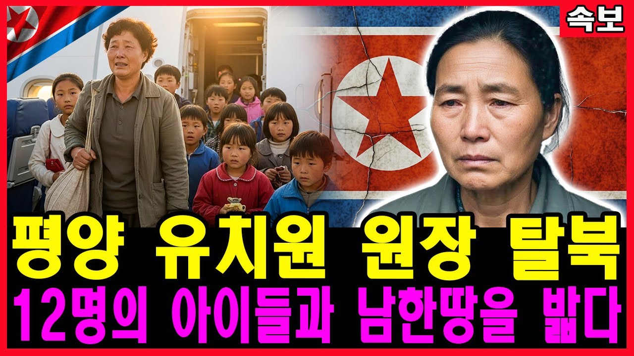 [탈북 스토리] 12명의 아이들을 데리고 탈북한 평양 유치원 원장, 남한땅 밟은 감동의 순간