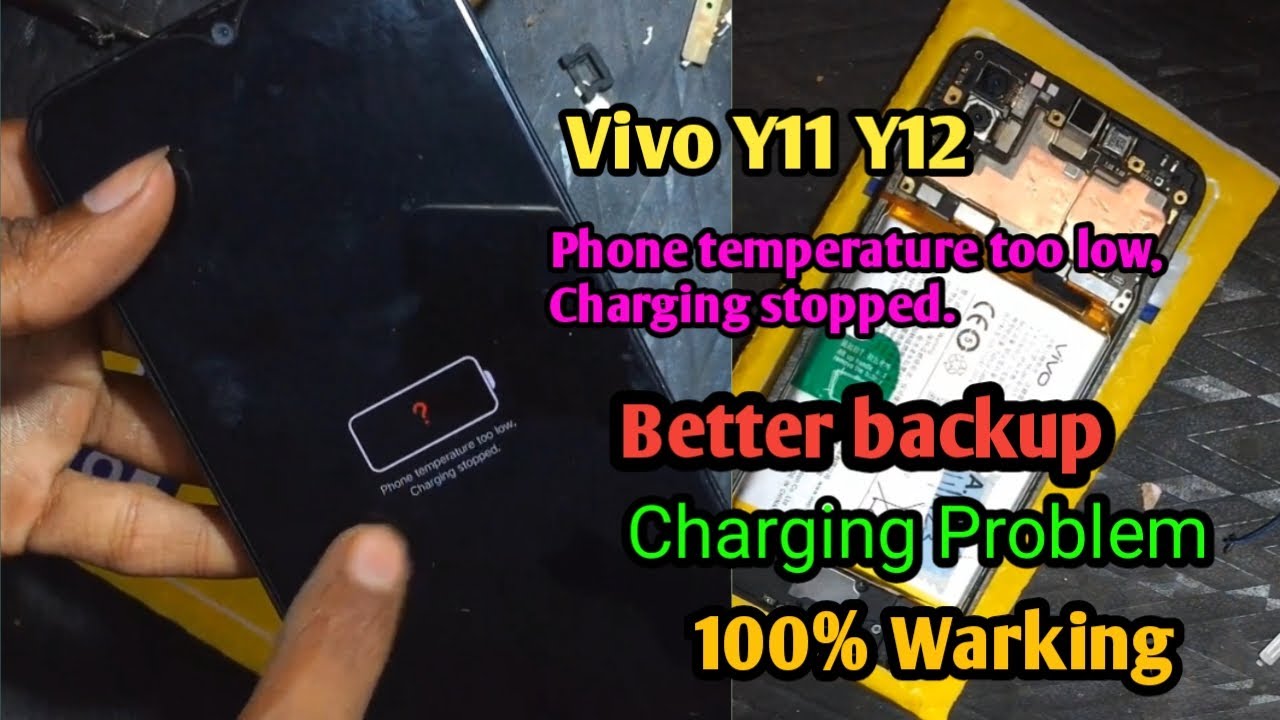 Vivo Y11 Y12 Charging Problem Phone temperature too low Charging stopped. Solution Repair#vivo_y11