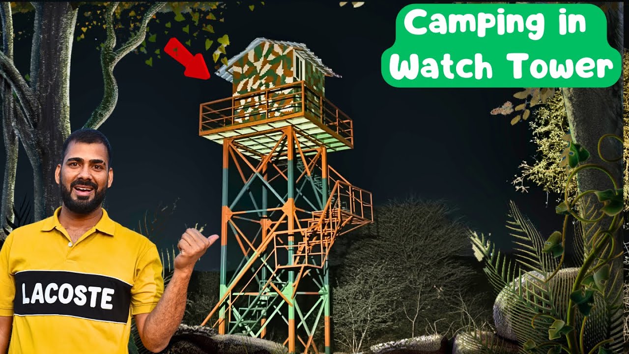 Rainy Season Camping in Watch Tower | Camping In Jungle.