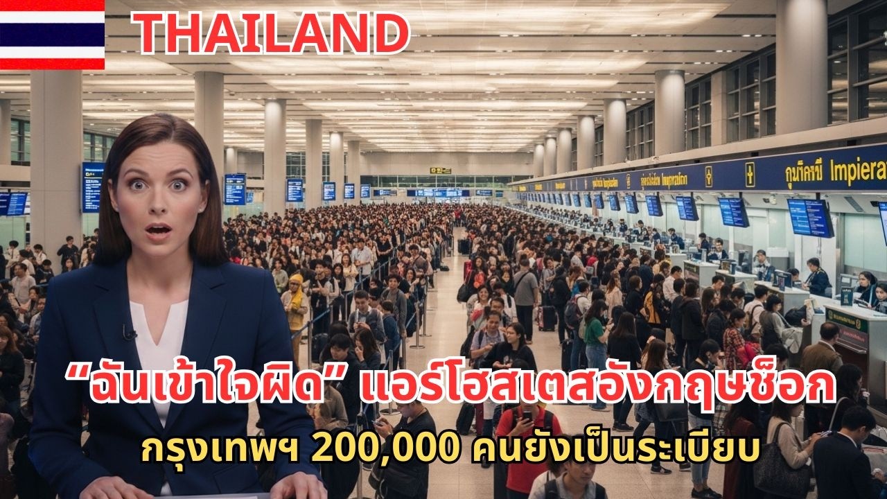 “ฉันเข้าใจผิด” แอร์โฮสเตสอังกฤษช็อก! กรุงเทพฯ 200,000 คนยังเป็นระเบียบ