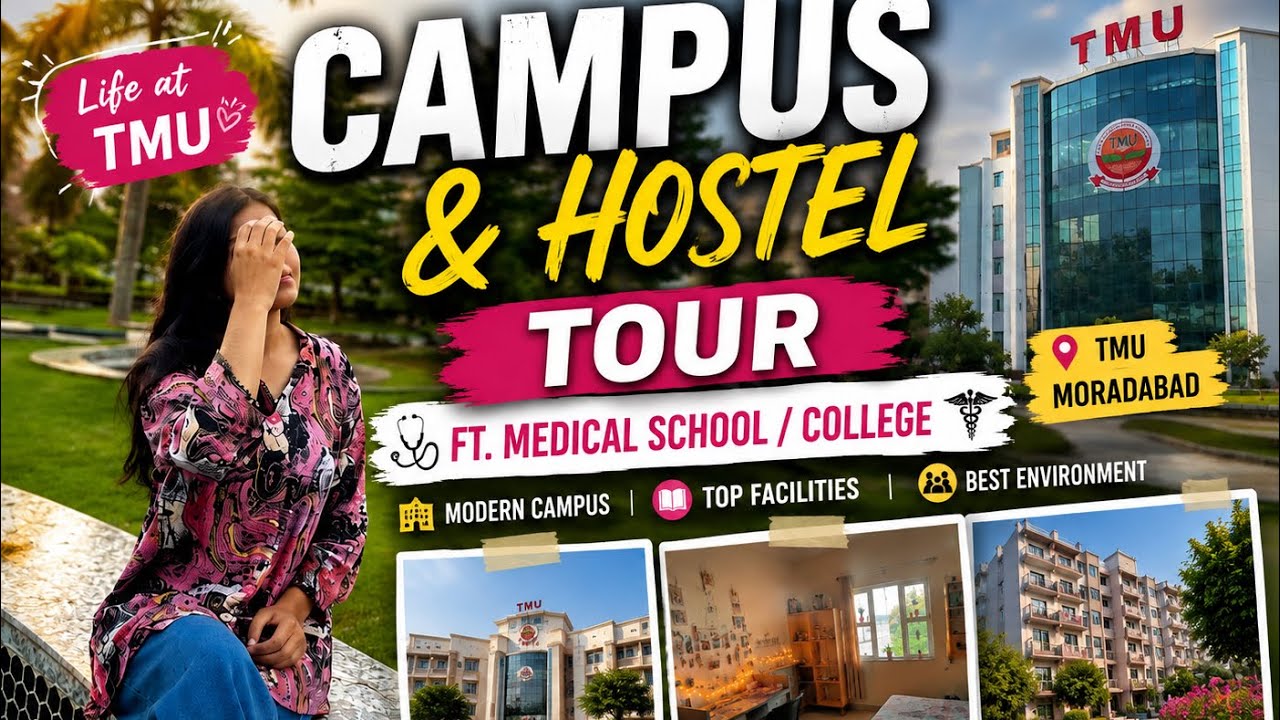 🎓 MY COLLEGE & HOSTEL TOUR | TMU MORADABAD 🏫✨ | Campus Life, Hostel & First Impressions