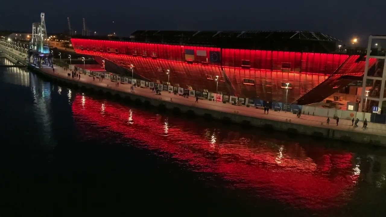 Iluminacja Morskiego Centrum Nauki w Szczecinie