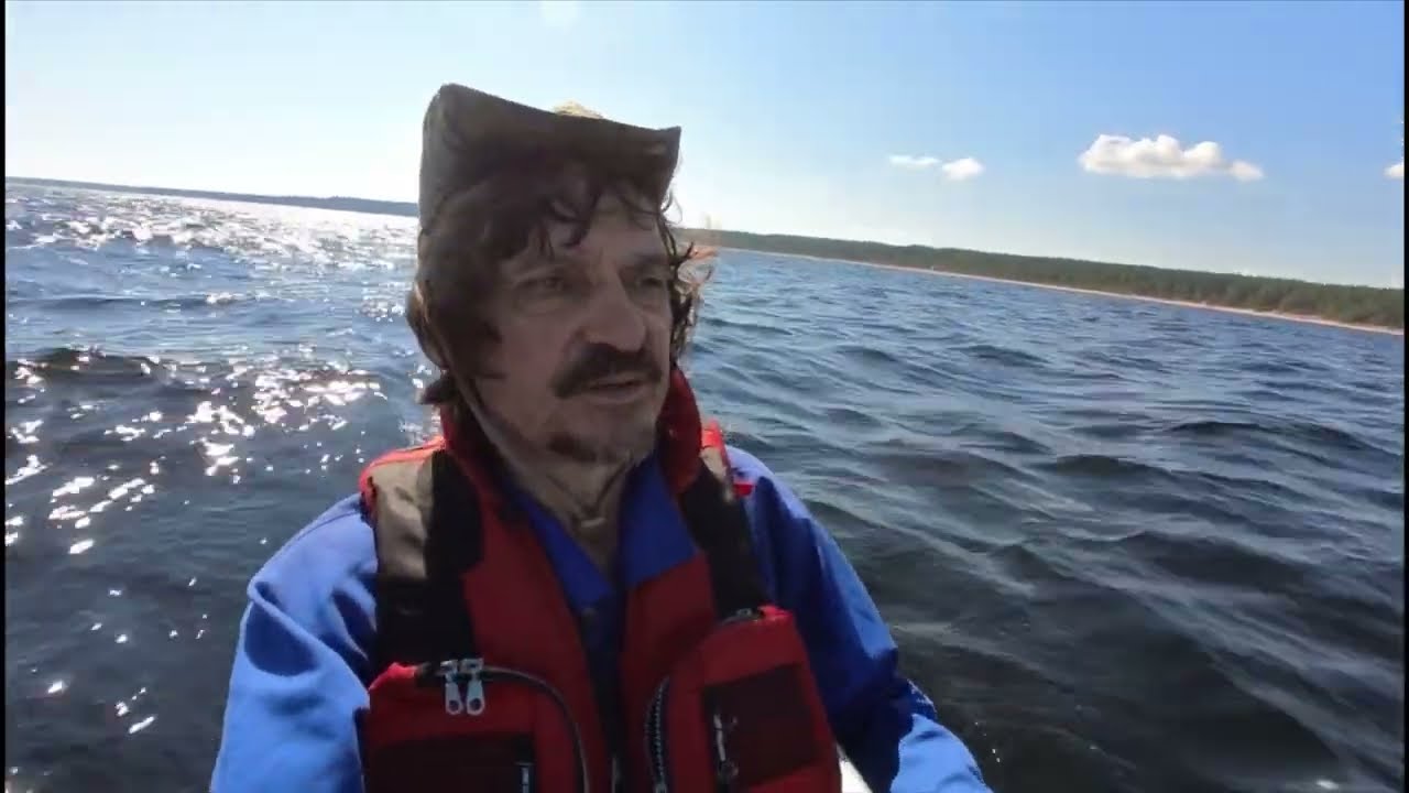 Каяк-двойка под парусом: путешествие по морю #каякинг