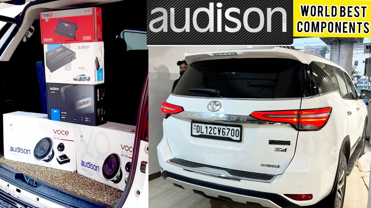 Hi-End AUDISON Setup in Fortuner 2022 | Audison VOCE AV 6.5 | Bit-Ten Processor DSP | SR 500.4 |