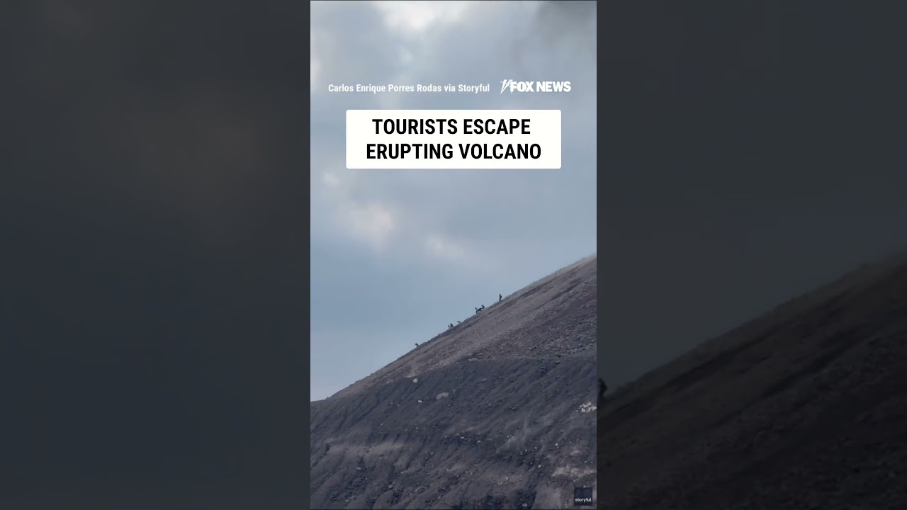 Tourists escape ERUPTING VOLCANO #foxnews #news #us #fox