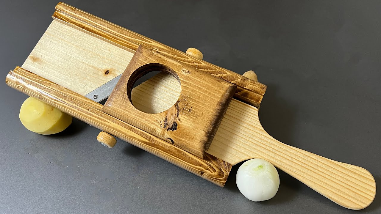 Food and Vegetable Slicer - How to make a Potato cutting machine - Kitchen Gadgets