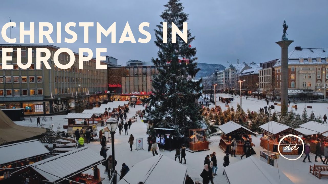 Đi chợ Giáng Sinh Châu Âu cùng mình nào 🎄 Christmas market in Trondheim, Norway