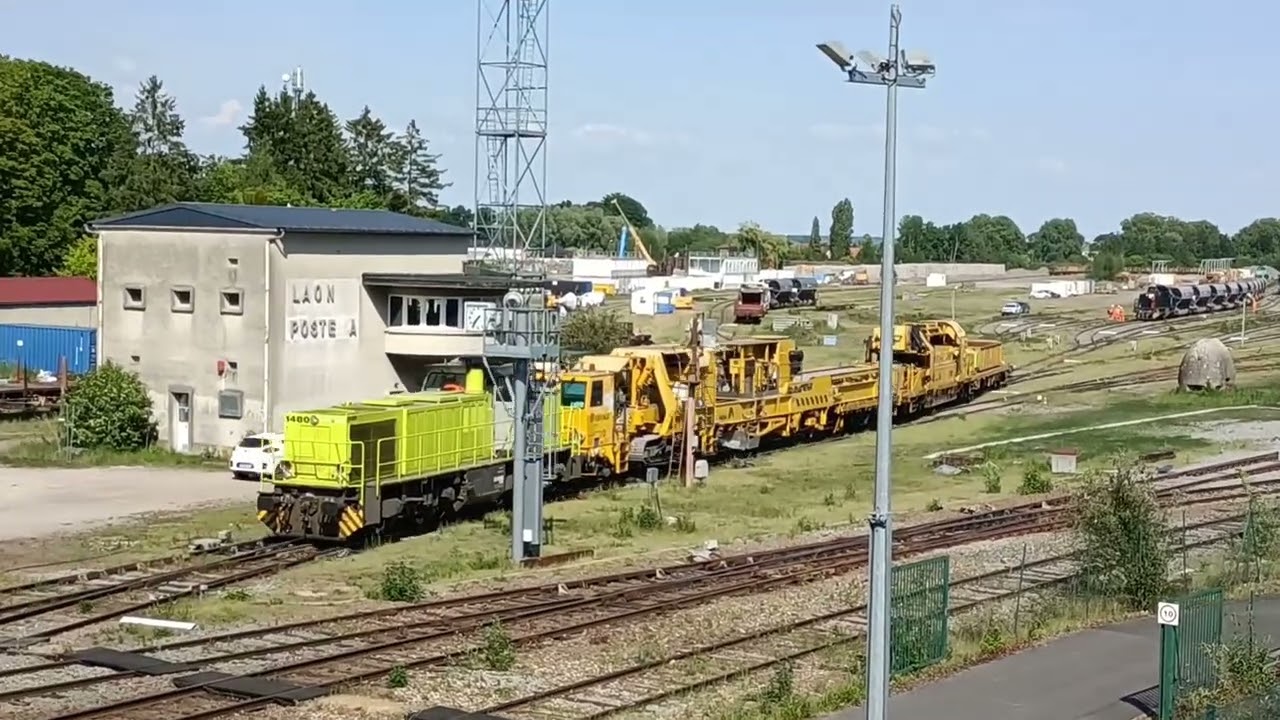 Une base arrière qui reprend vie ( triage de Laon ) pour RVB vers Hirson.