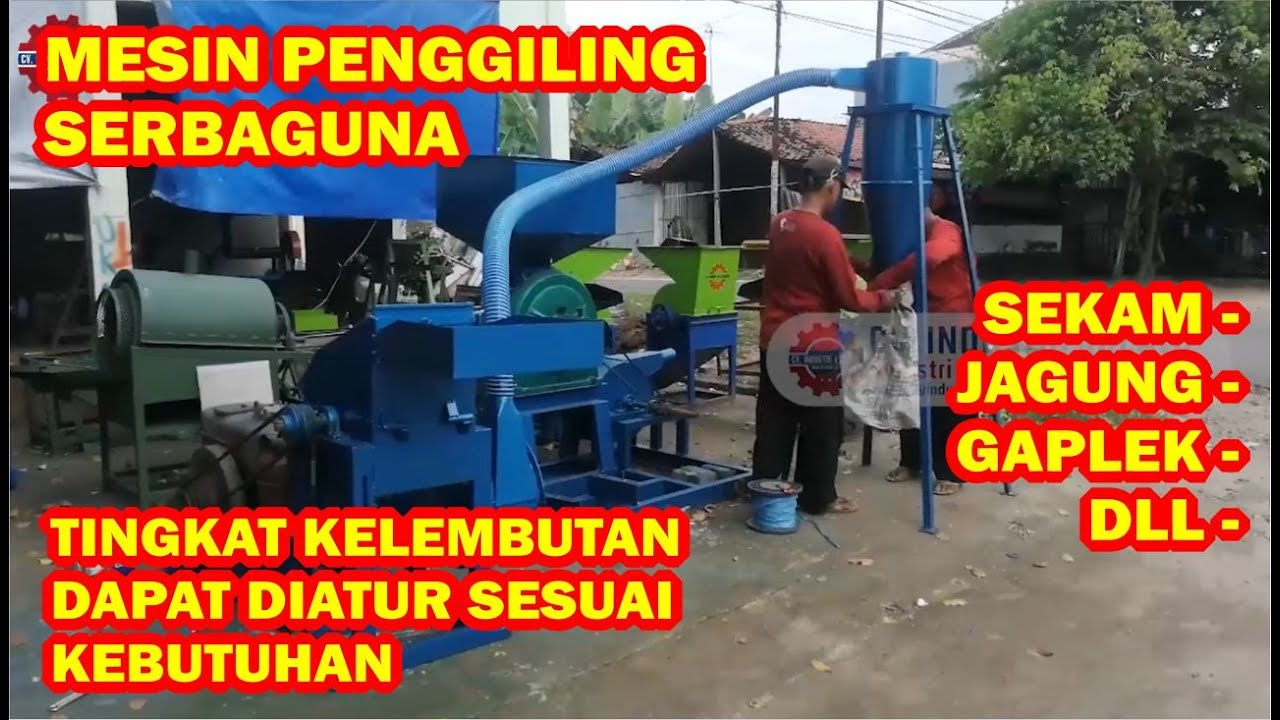 MESIN PENGGILING SERBAGUNA - DAPAT JUGA MENEPUNGKAN JAGUNG, SEKAM, GAPLEK, DAN SEBAGAINYA !!!