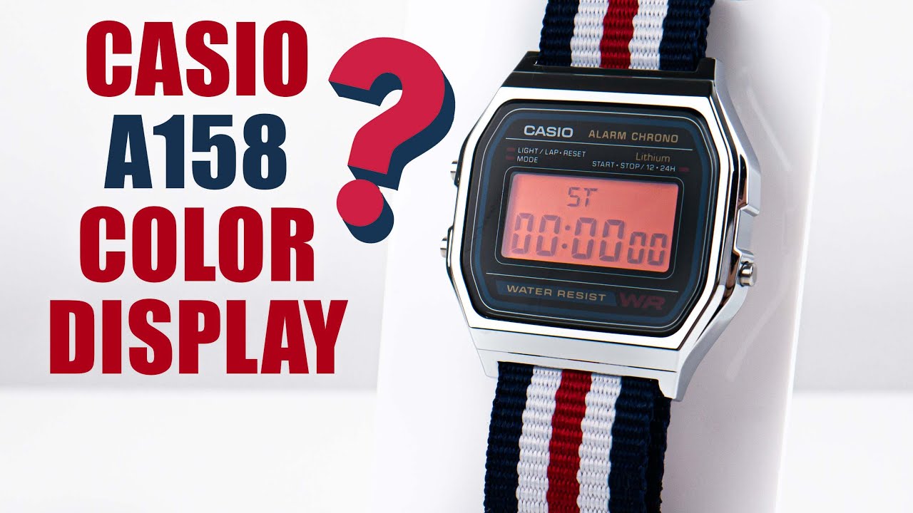 Casio A158 Display Color Filter and Nato Strap Modification
