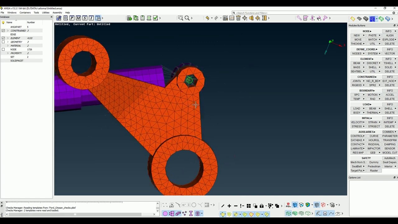 BETA CAE - ANSA - Revolute Joint Definition