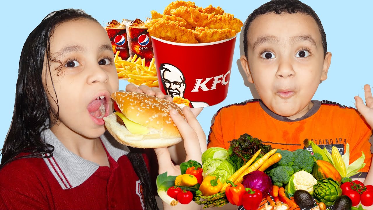 مريومة تعليم المشاركة !!! marioma Learn to Share Food
