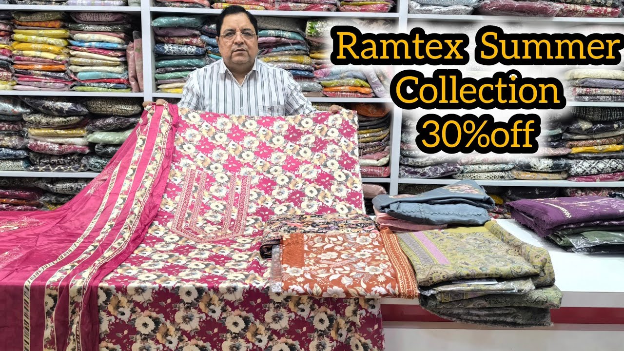 1st video Ramtex cotton Suits 30%off mein.. 