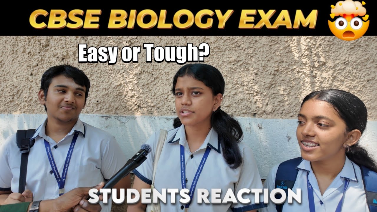 CBSE Class 12 Biology Exam 2026 | Students Reaction 😱