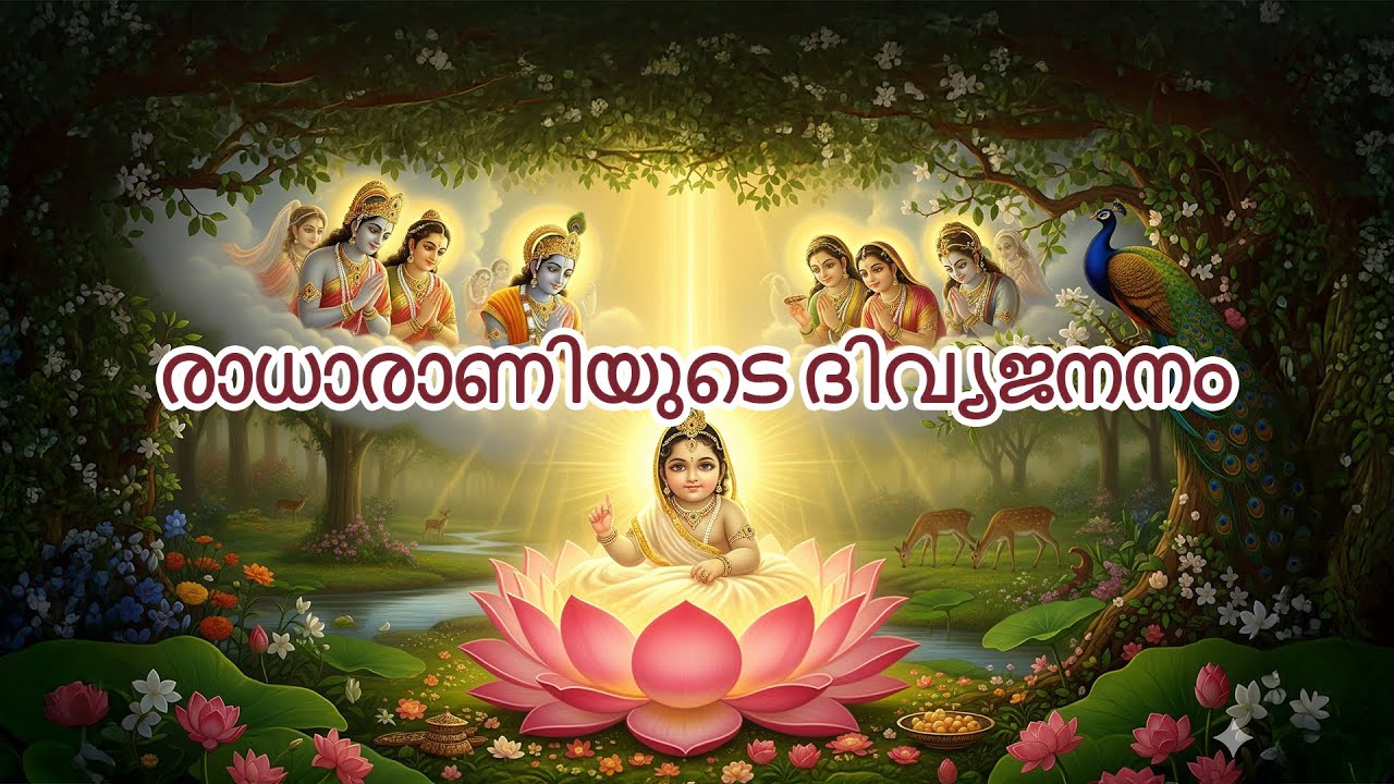 രാധാരാണിയുടെ ജനനം – ഭക്തിയുടെ ദിവ്യ കഥ | Birth of Radharani Malayalam
