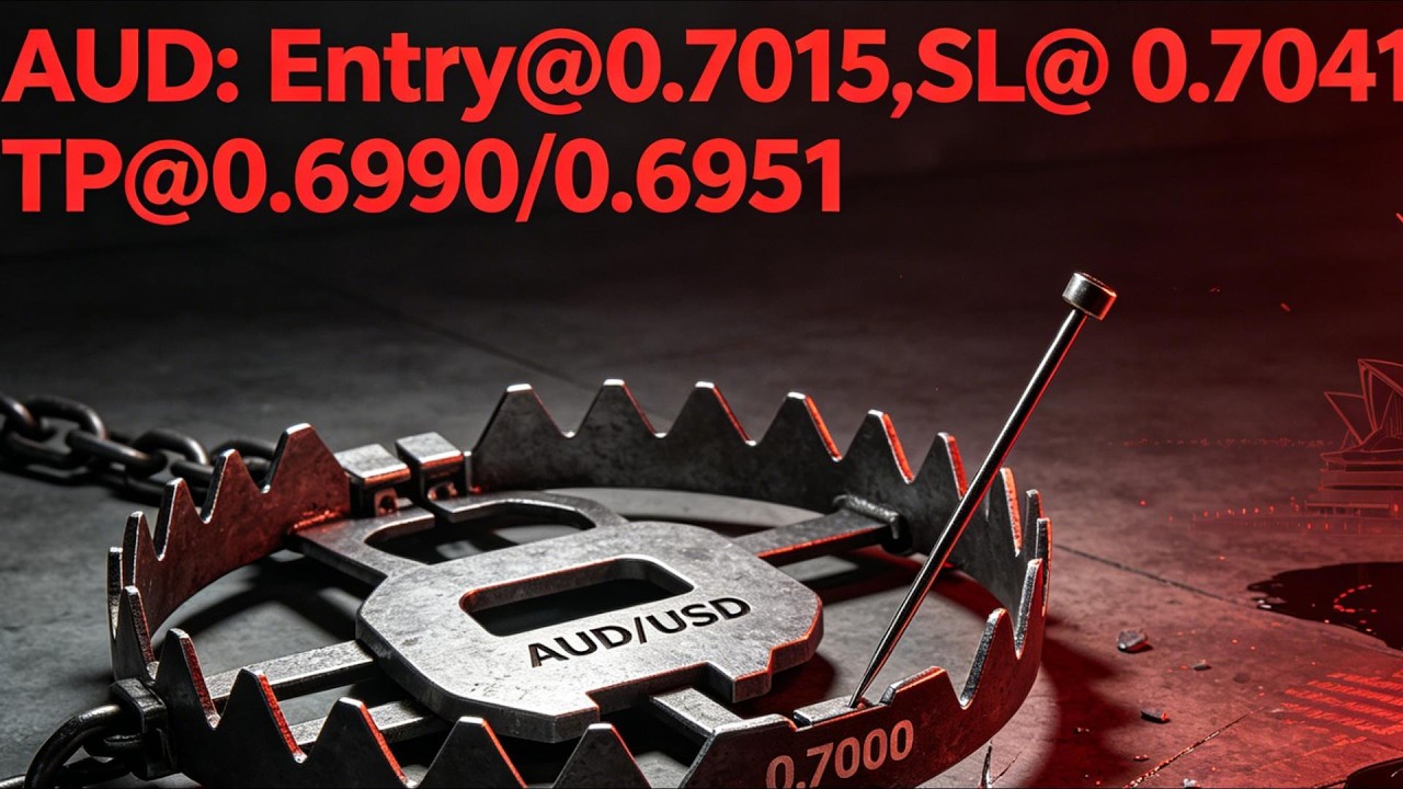 AUD/USD Meltdown? 0.7000 Liquidation Trap&mdash;3 Setups Before the Collapse | #AUDUSD #Forex #Trading