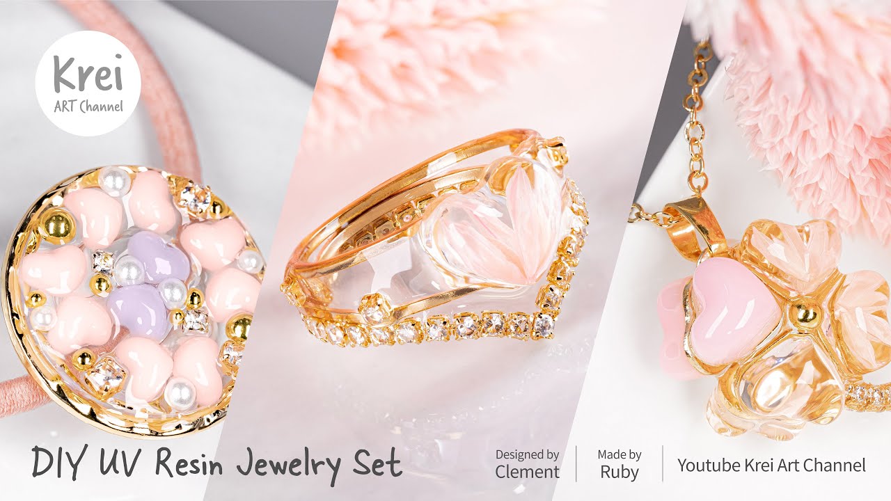 【UVレジン】ピンクコレクション魅惑のセット〜♪ UV Resin -Enchanting Pink Collection Set!!