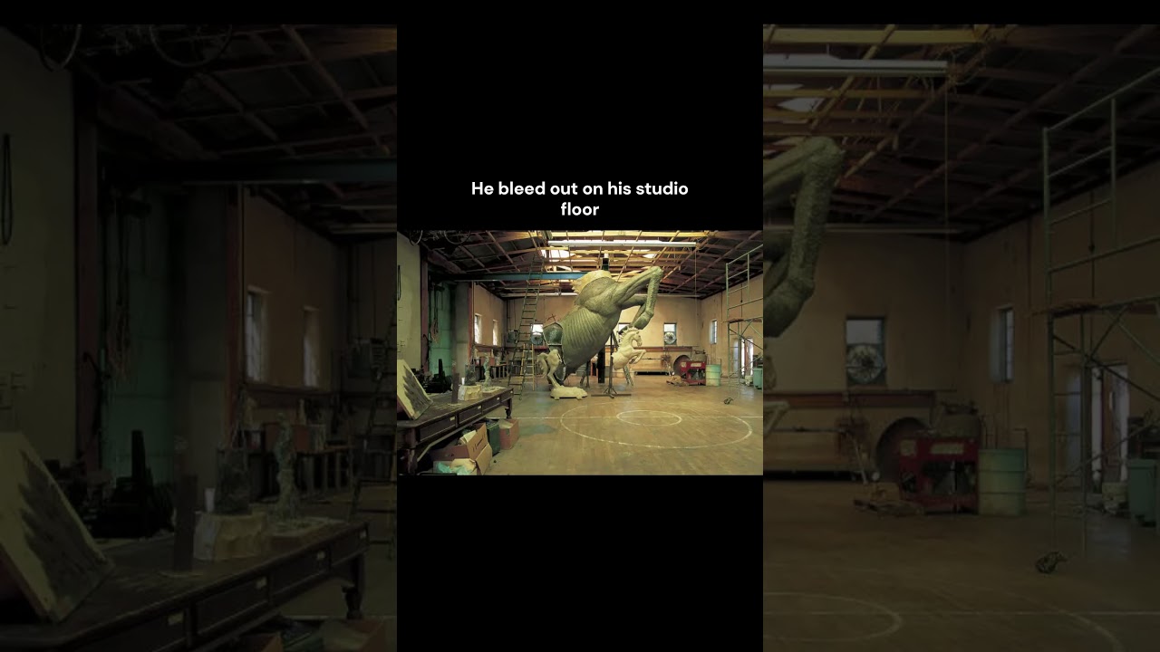 The statue that killed its creator | Blue Mustang (1992-2008) by Luis Jim&eacute;nez #statue #art