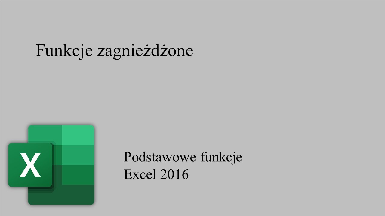 Excel 019 Funkcje zagnieżdżone