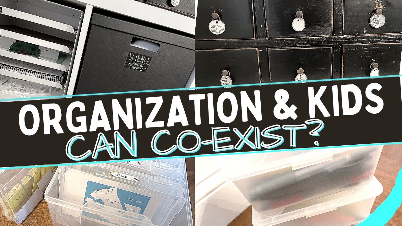 ORGANIZE your Homeschool SUPPLIES so you can find them quickly! Organization containers, iDEAS+++
