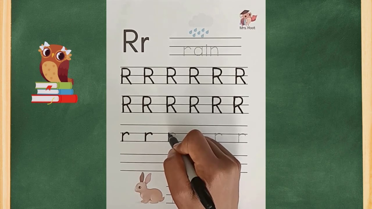 Letter R Tracing ✏️ Learn Uppercase & Lowercase R | Handwriting Practice for Kids